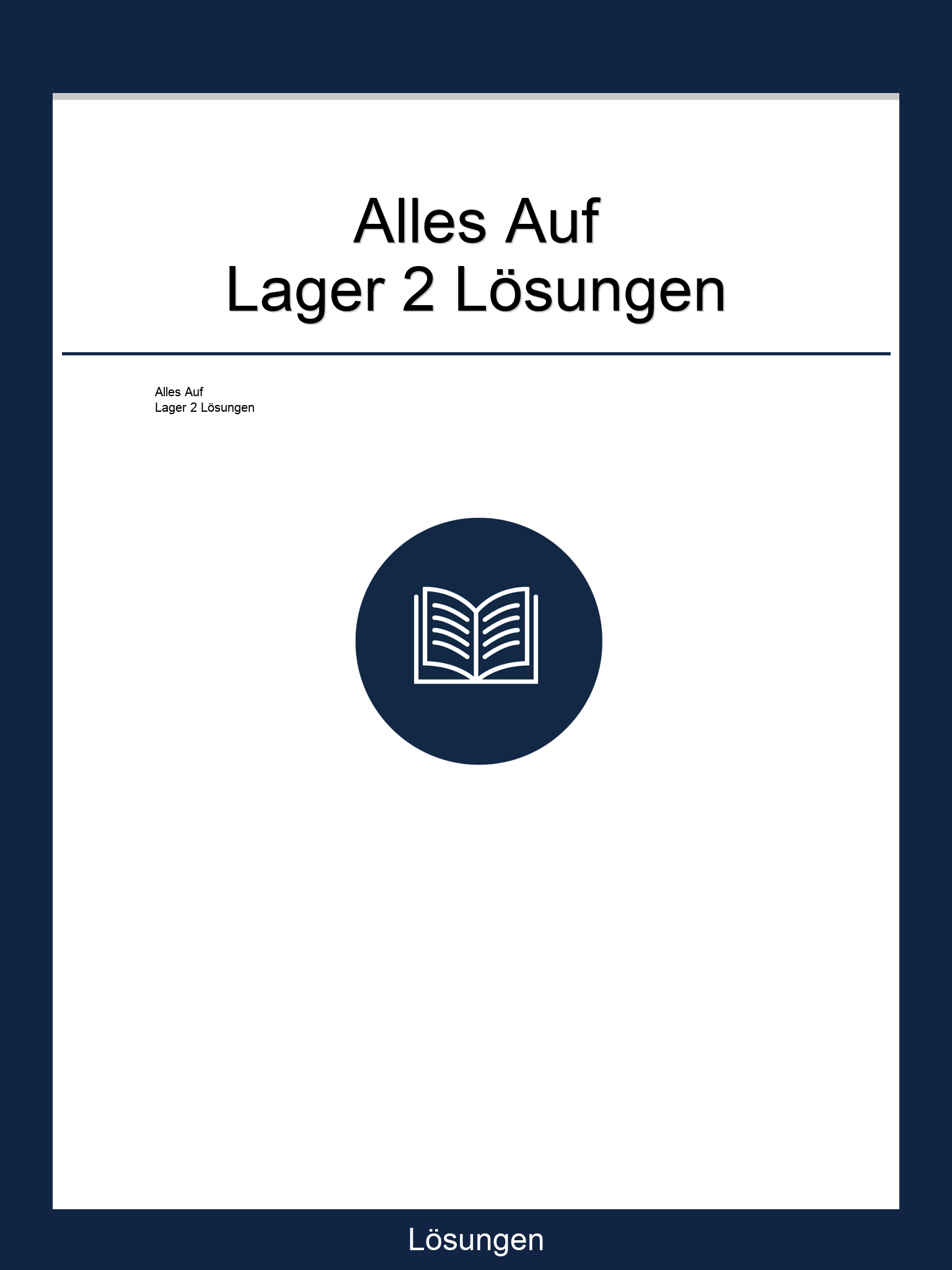 Alles Auf Lager 2 Lösungen
