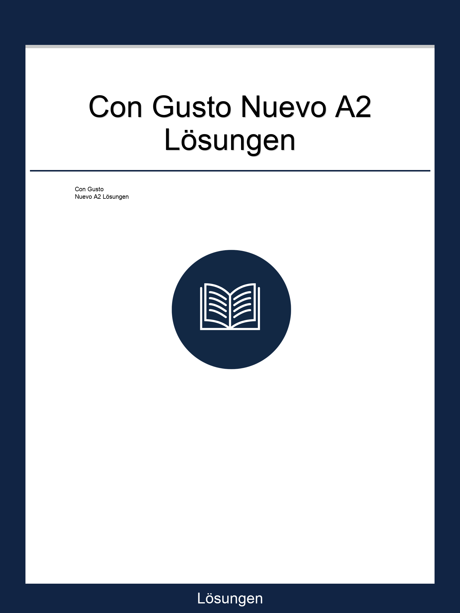 Con Gusto Nuevo A2 Lösungen PDF