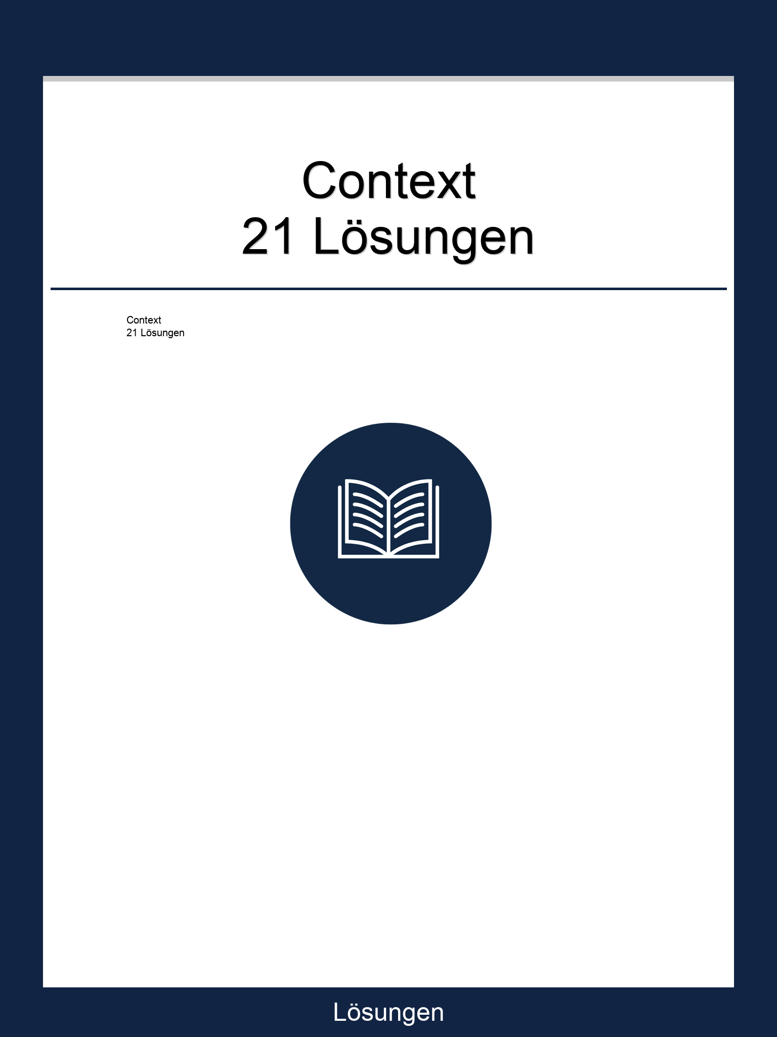 Context 21 Lösungen PDF