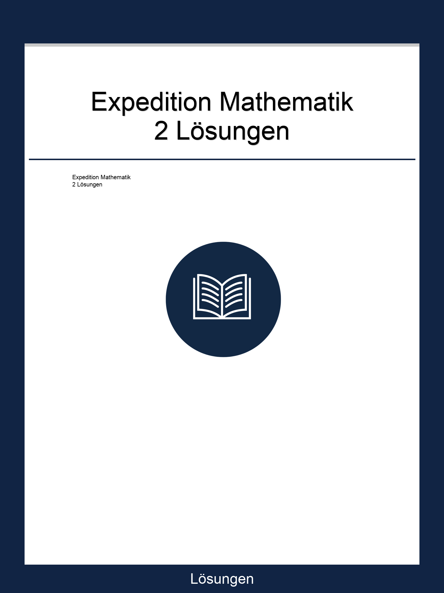 Expedition Mathematik 2 Lösungen PDF