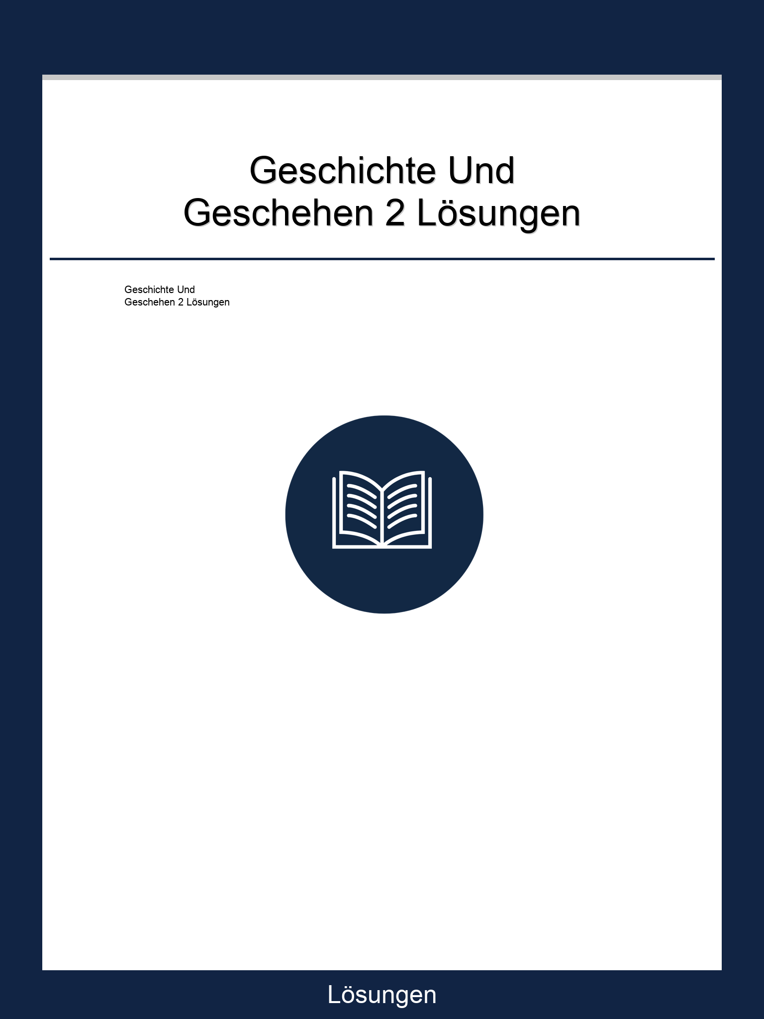 Geschichte Und Geschehen 2 Lösungen PDF