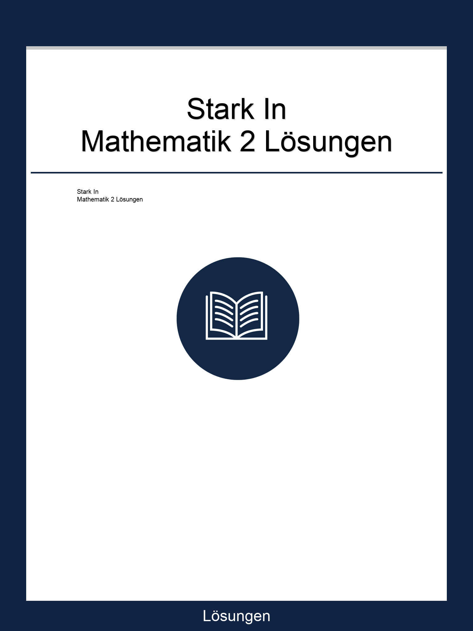 Stark In Mathematik 2 Lösungen PDF