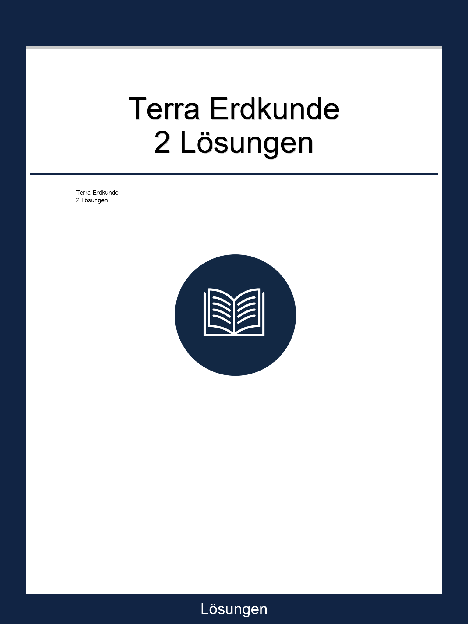 Terra Erdkunde 2 Lösungen PDF